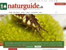 Tablet Screenshot of naturguide.dk